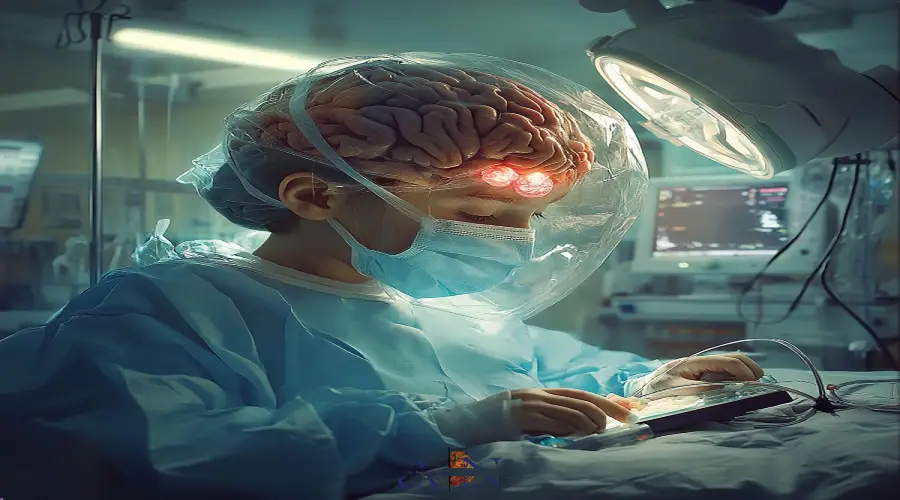 عملية قسطرة المخ العلاجية